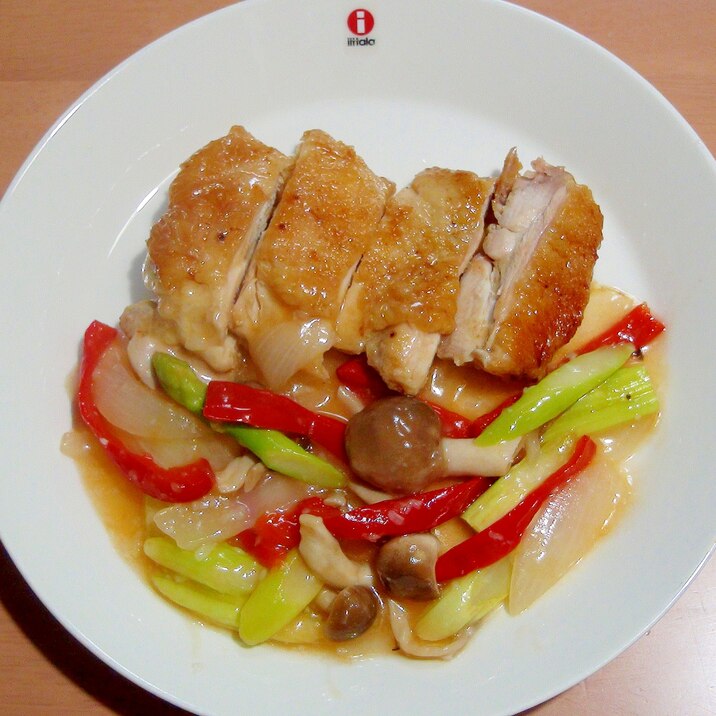 あんかけ風 彩り野菜たっぷりの 鶏もも肉のソテー レシピ 作り方 By 駄目だバブルス 楽天レシピ あんかけ風 彩り野菜たっぷりの 鶏もも肉のソテー レシピ 作り方 By 駄目だバブルス 楽天レシピ